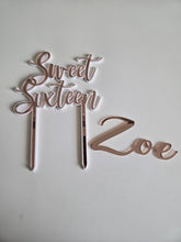 Load image into Gallery viewer, Age Acrylic Cake Toppers/Cake Charms (Double Layer)