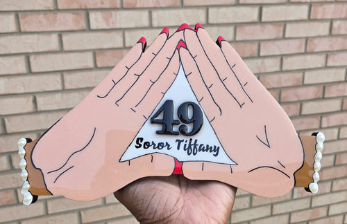 Custom Pyramid Hands Keepsake - Small