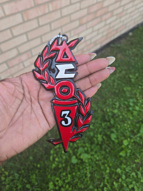 Custom Torch of Wisdom - Car Mirror Hanger
