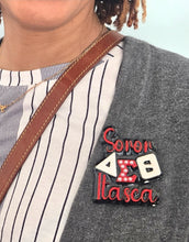 Load image into Gallery viewer, Custom Wooden Soror Pin