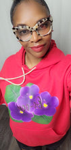Load image into Gallery viewer, African Violet Bling Hoodie