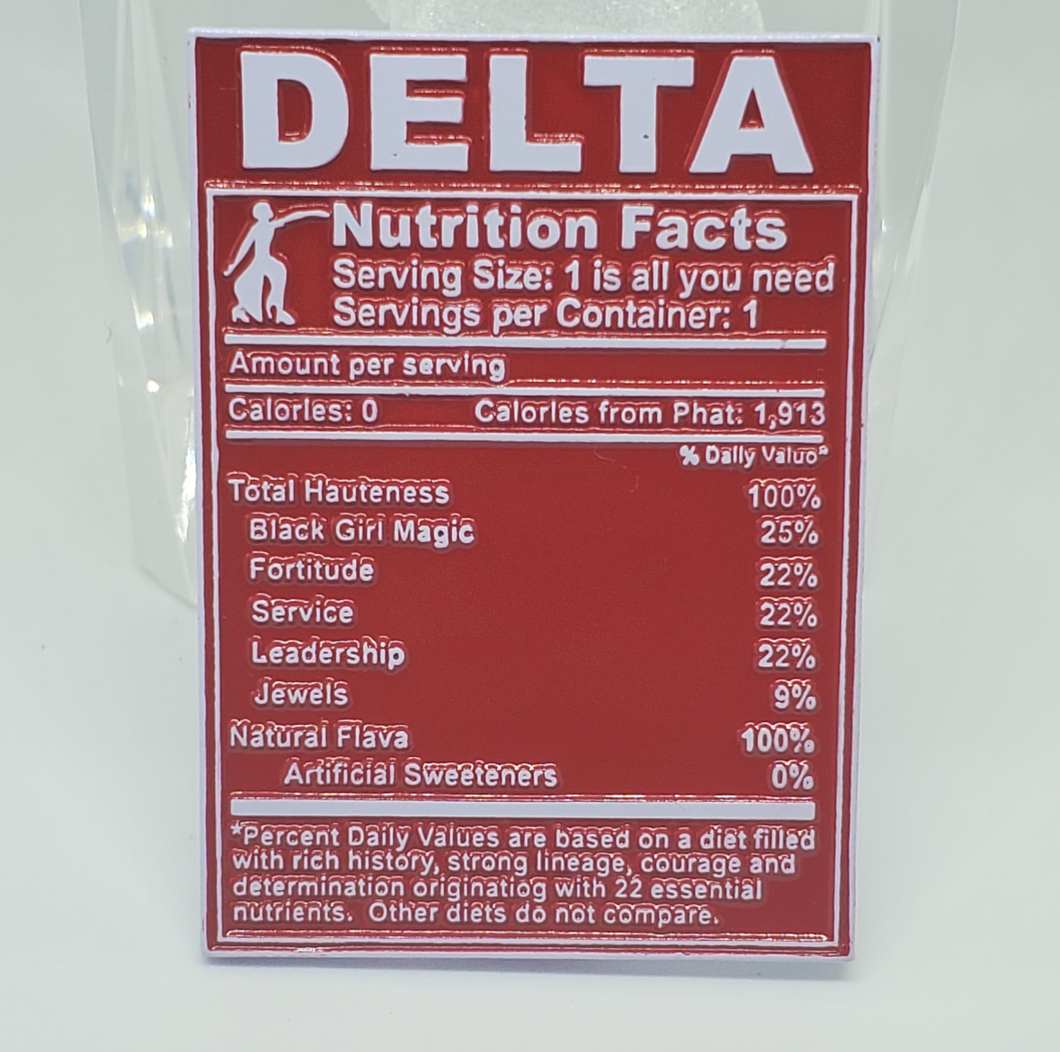 DELTA Nutrition Facts