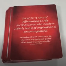 Load image into Gallery viewer, &quot;I Am Sis&quot; DST Affirmation Cards