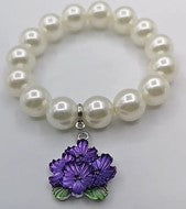 Pearl African Violet Bracelet